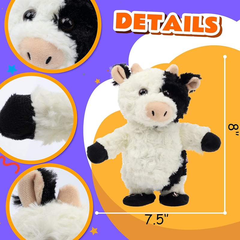 Interactive Talking Cow Plush Toy - 8