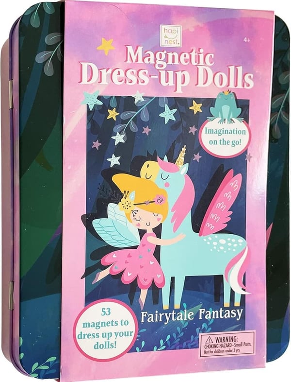 Fairytale Dress-Up Dolls Play Set for Girls Ages 4-7