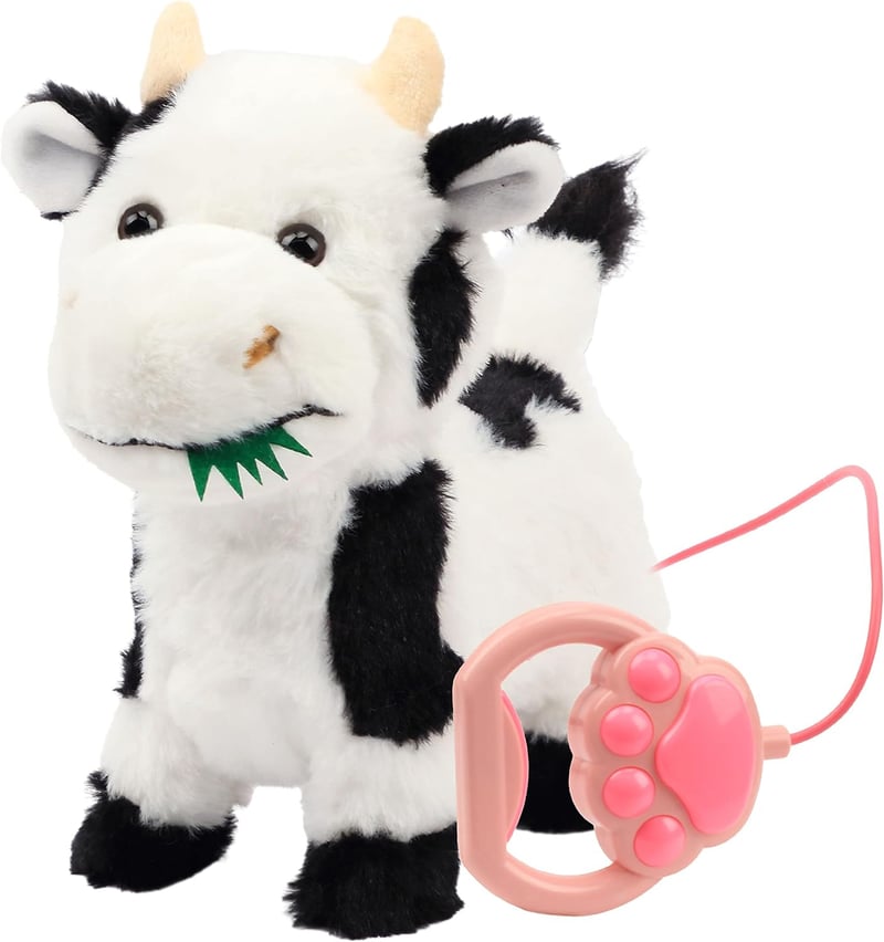 Interactive Cow Singing Toy with Remote Control - Birthday Gift for Toddlers