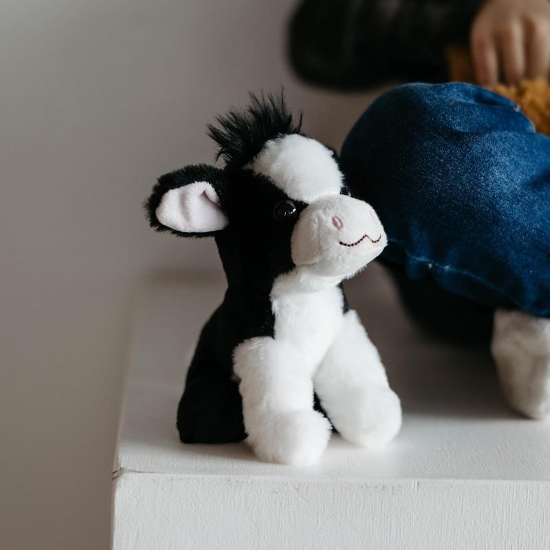 Wild Onez Cow Plush Toy - 6-Inch Stuffed Animal for Kids