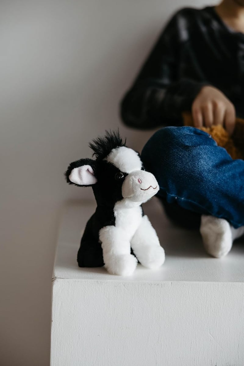 Wild Onez Cow Plush Toy - 6-Inch Stuffed Animal for Kids