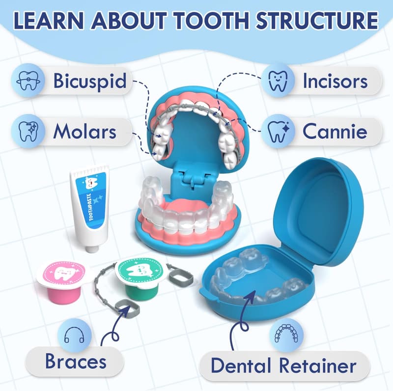 Kids Dentist Play Set - Lehoo Castle Doctor Kit for Ages 3-5