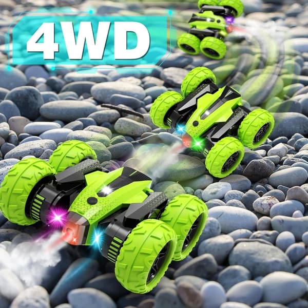 360° Rotating Remote Control Stunt Car for Kids, 6-11 Years