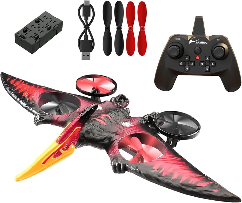 Remote Control Pterodactyl Drone Toy for Kids Ages 8-12