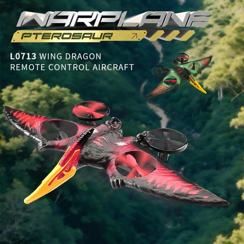 Remote Control Pterodactyl Drone Toy for Kids Ages 8-12
