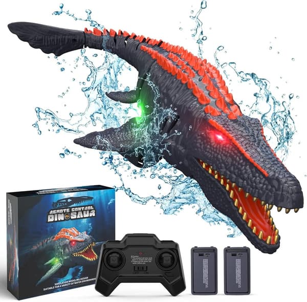 Remote Control Mosasaurus Dinosaur Toy for Kids' Birthday