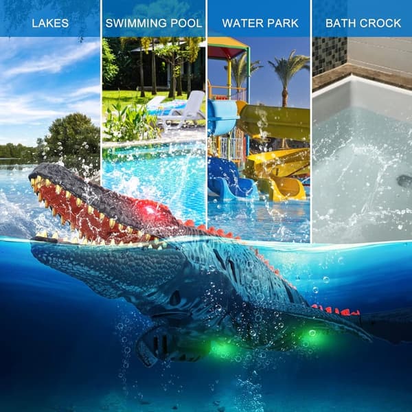 Remote Control Mosasaurus Dinosaur Toy for Kids' Birthday
