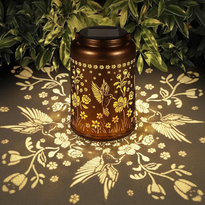 Hummingbird Solar Lanterns – Outdoor Waterproof Garden Decor for Women