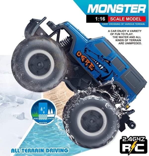 Remote Control 4WD Monster Truck for Kids Ages 6-12