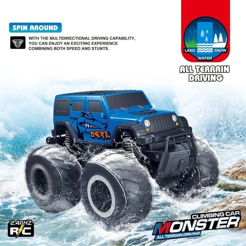 Remote Control 4WD Monster Truck for Kids Ages 6-12