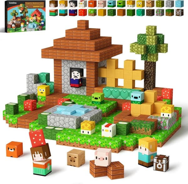 STEM Magnetic Animal Farm Building Blocks for Toddlers 3+