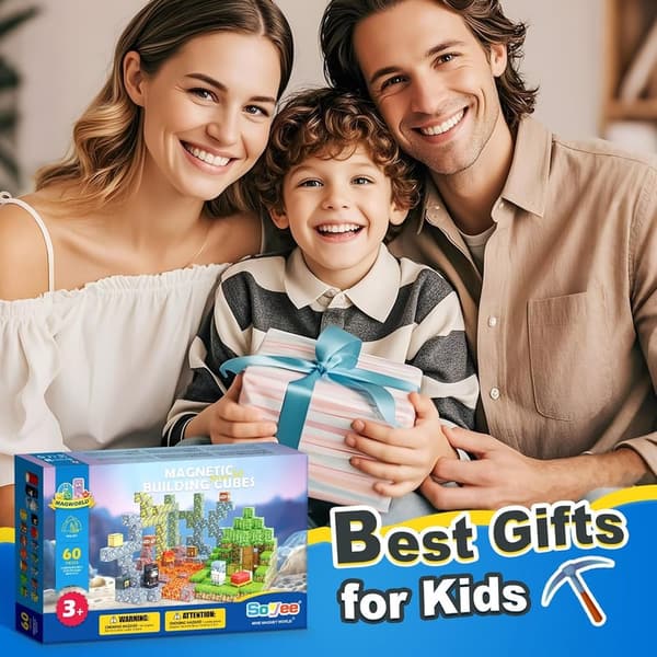 Magnetic Forest Mine Building Blocks Set for Kids 3+