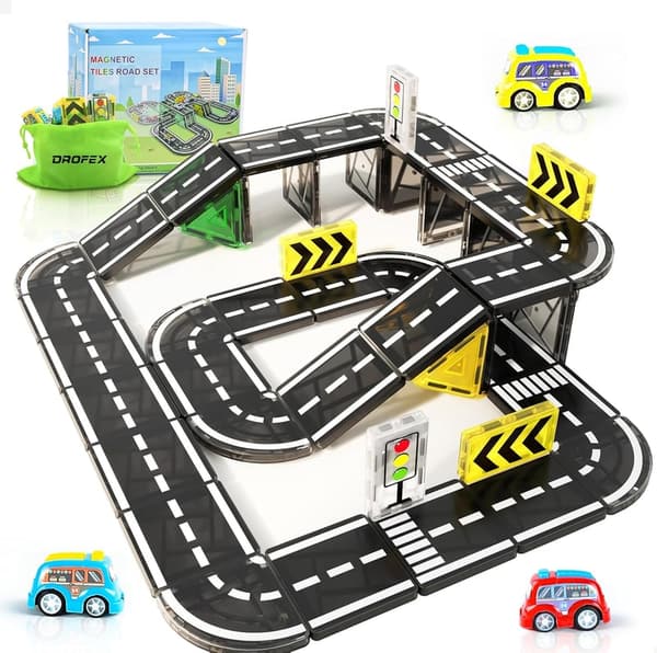 Magnetic Building Blocks City Set for 3+ Years - STEM Toys