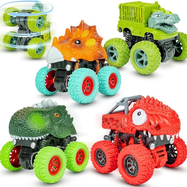 Dinosaur Monster Truck Toys for Toddlers - Birthday Gift