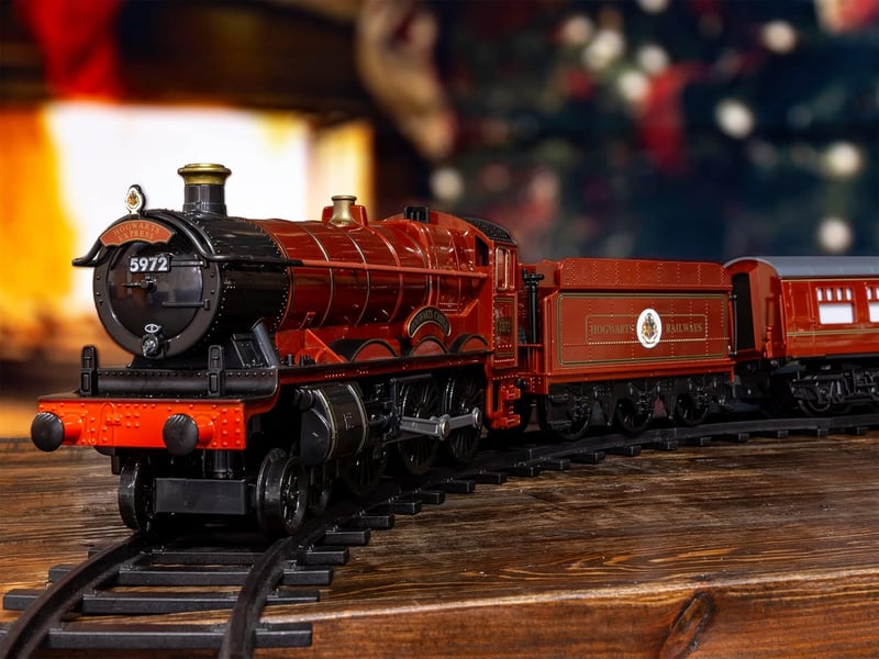 Hogwarts Express Toy Train Set with Remote & Lights for Kids 4+