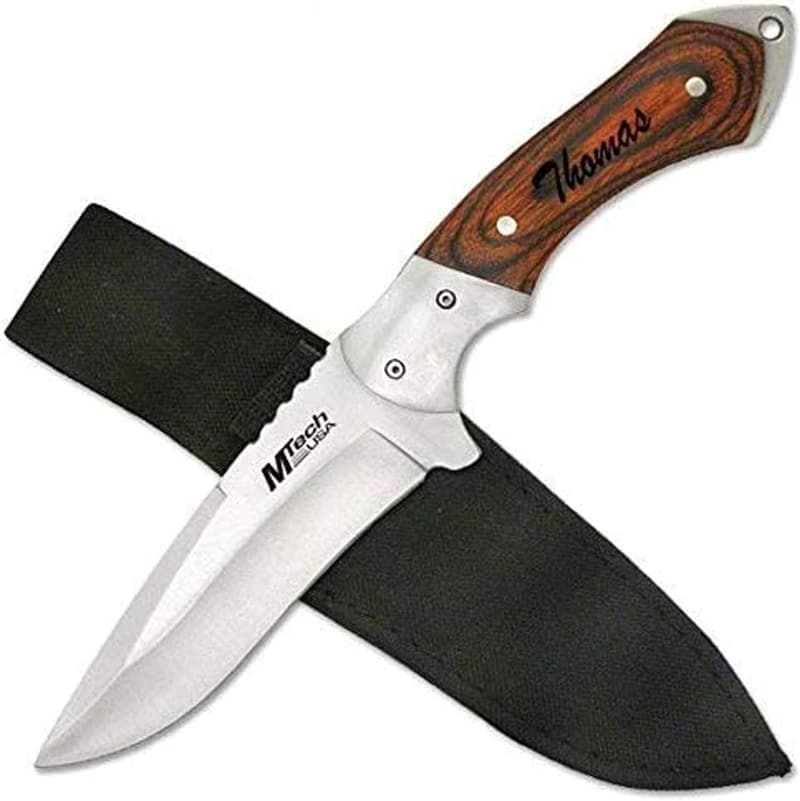 Pakkawood Handle Fixed Blade Knife with Free Engraving