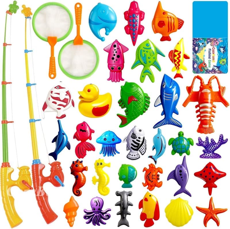 Magnetic Fishing Toy Set for Kids | Fun Bathtub Water Game