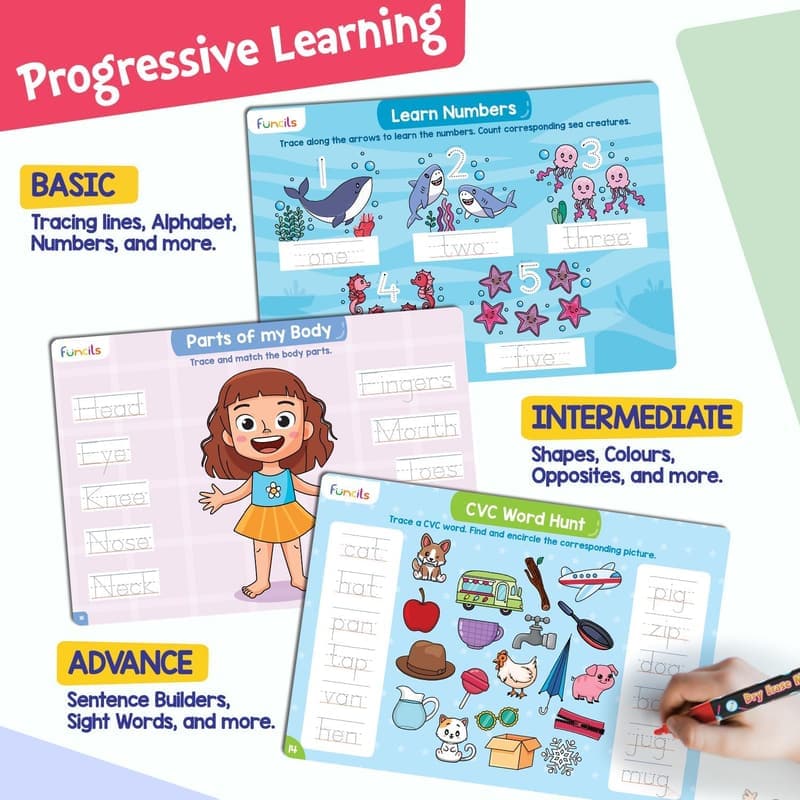 Kids' Writing Practice Book - Educational Toy for Ages 3-6