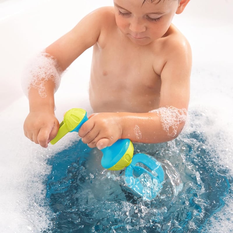 Toddler Bath Toy: Blue Bubble Whisk for Sensory Play