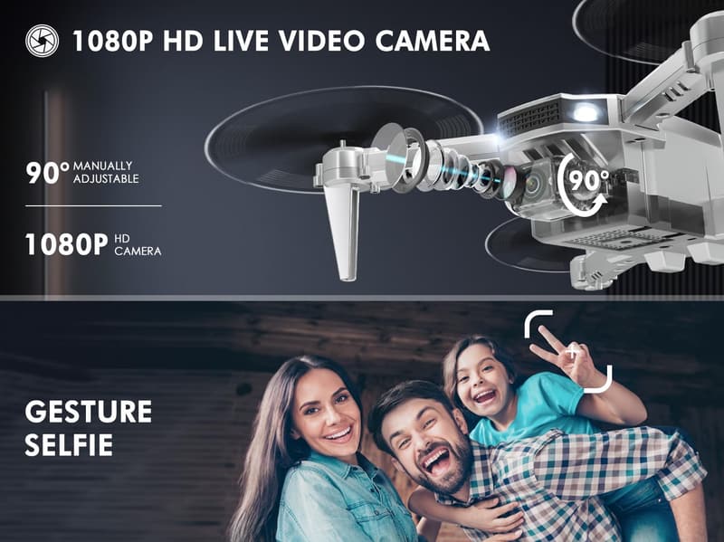 Mini Drone with 1080P Camera – Great Birthday Gift for Kids