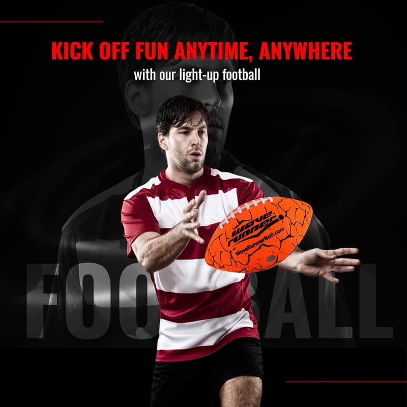 Glow-in-the-Dark Football with Pump - Perfect Gift for Teen Boys