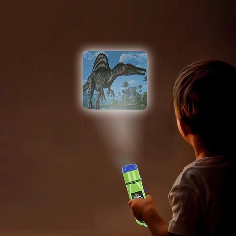 Dinosaur Educational Projector Toy Flashlight for Kids