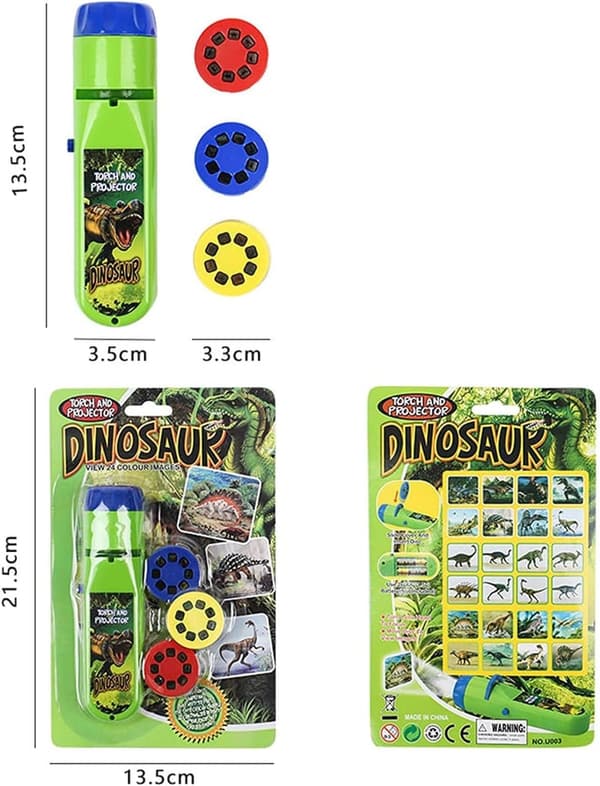 Dinosaur Educational Projector Toy Flashlight for Kids