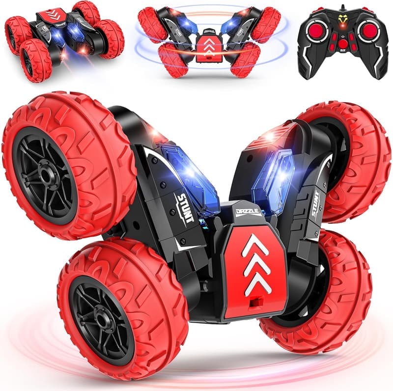 All-Terrain Remote Control Stunt Car Toy for Kids 3-12 Years