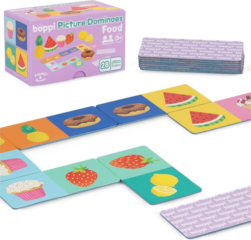 Montessori Food-Themed Dominoes Set for Toddlers