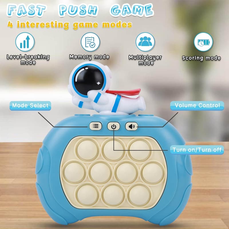 Light-Up Push Bubble Game for Kids & Adults, Ages 8-12