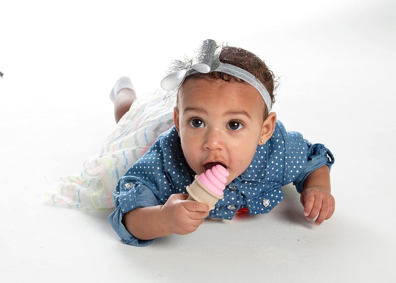 Pink Ice Cream Cone Baby Teether