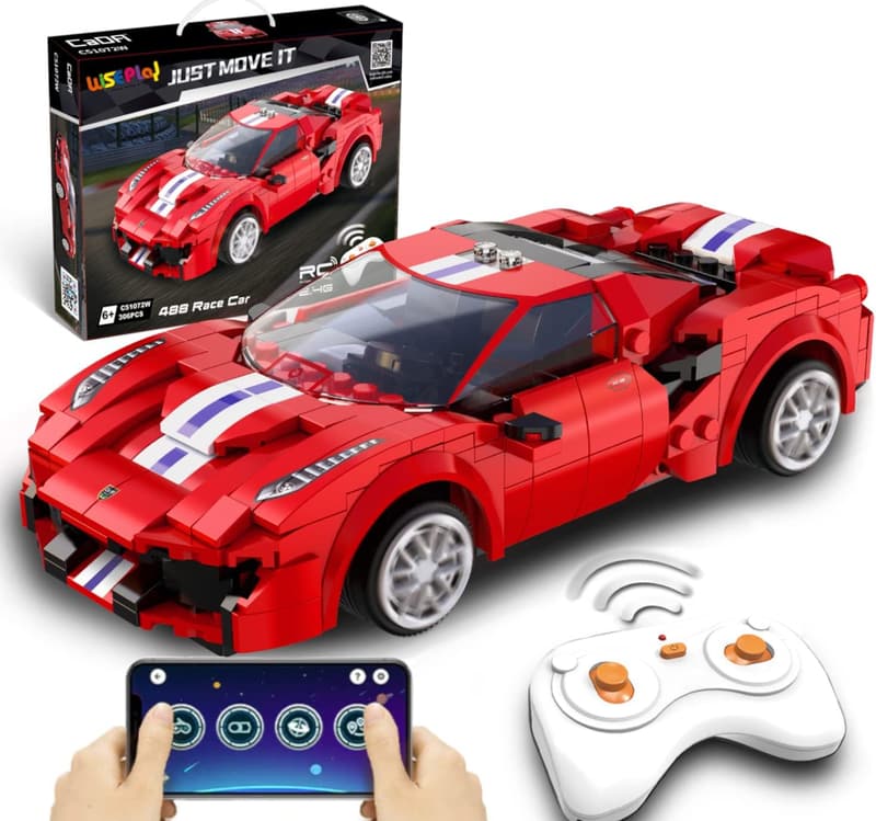 RC Car Building Block Set - 306 Pcs STEM Toys for Ages 6-10