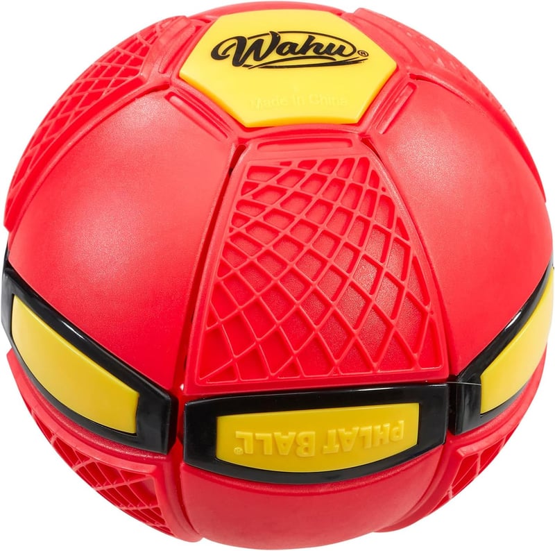 Phlat Ball Junior Red - Flying Toy Disc-to-Ball Transformation