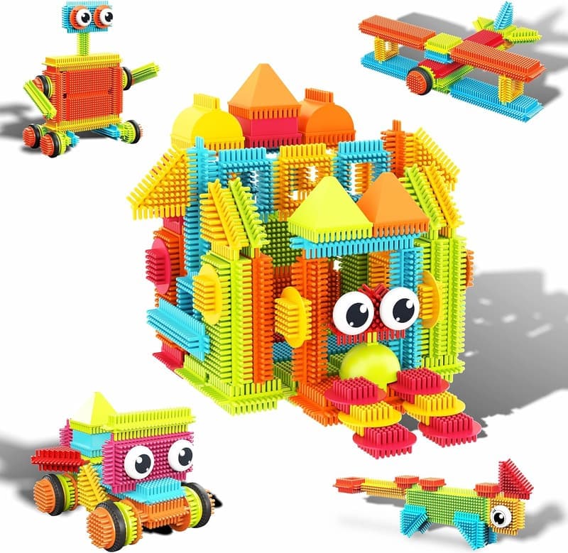 120-Piece Interlocking Hedgehog Building Blocks for Kids 3+