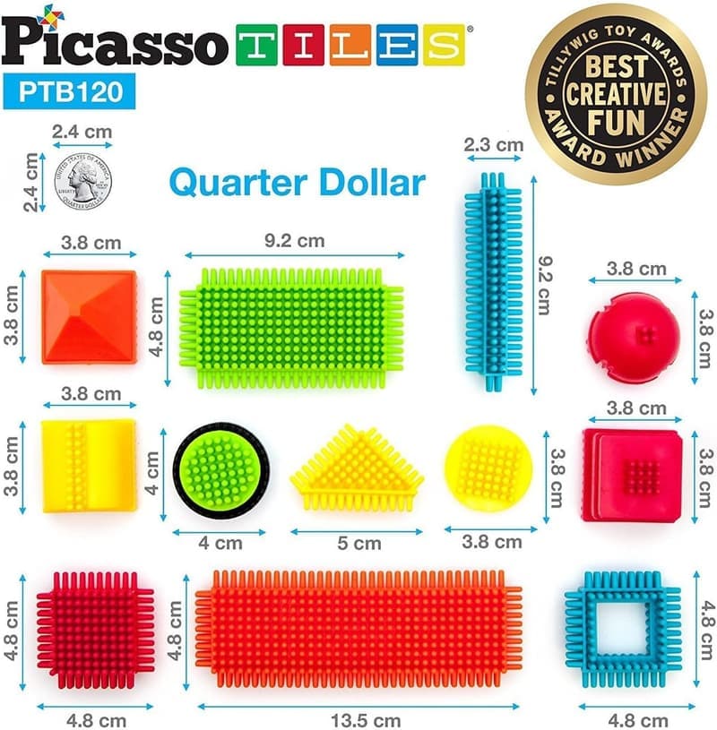 120-Piece Interlocking Hedgehog Building Blocks for Kids 3+