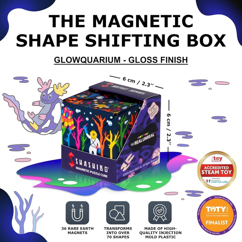 SHASHIBO Shape-Shifting Fidget Cube - STEM Toy for All Ages