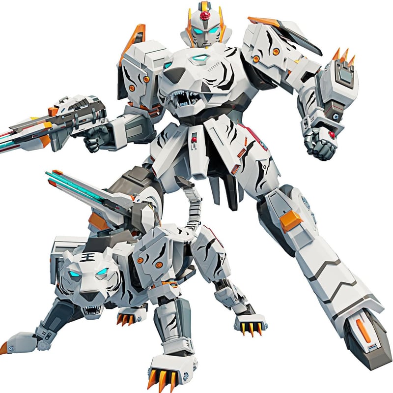 Transforming Tiger Robot Toy for Kids Ages 6-10