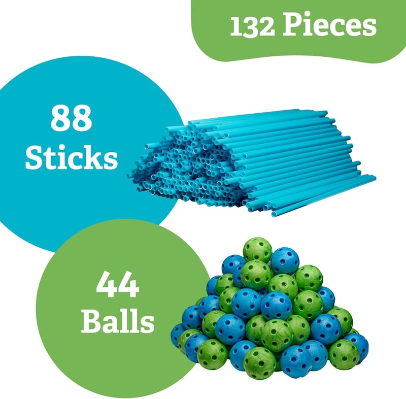 Indoor STEM Fort Building Kit - 132-Piece Set for Kids