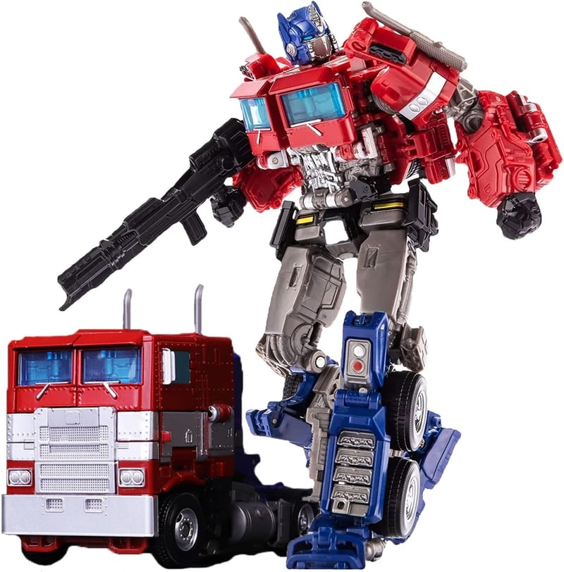 Transforming Car Robot Toy with Weapons for Kids
