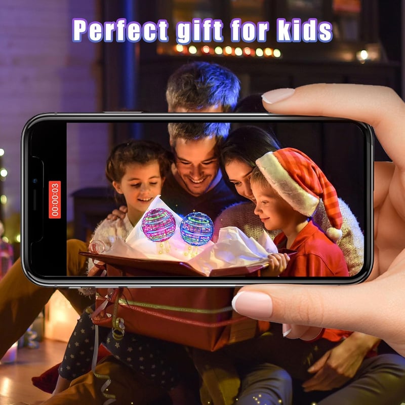 Hovering Orb Toy Drone with Controller for Kids & Adults (Blue)