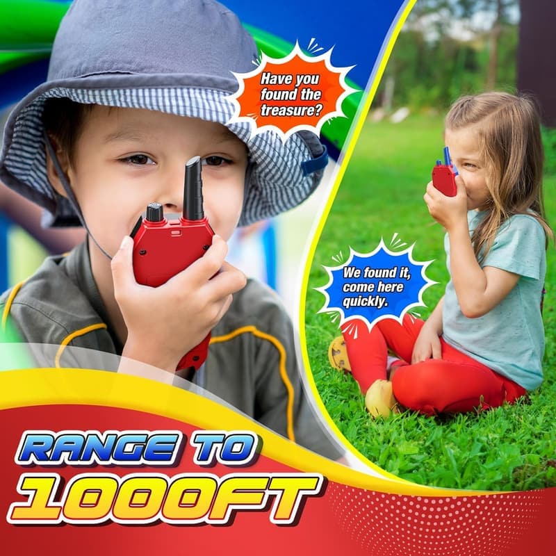 Kids' Outdoor Walkie Talkies – 2-Way Radio Toy for Ages 3-10