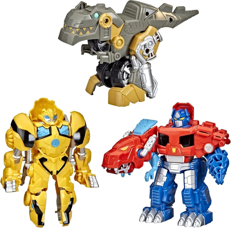 Transformers Playskool 3-Pack Dinosaur Figures Set for Kids