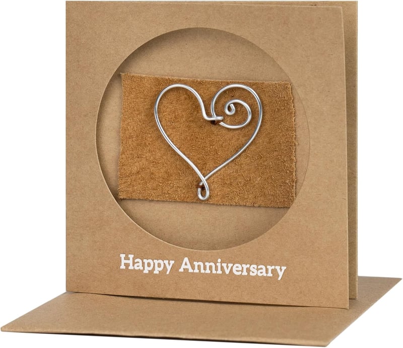 10th Anniversary Card for Couples - Traditional Tin Gift