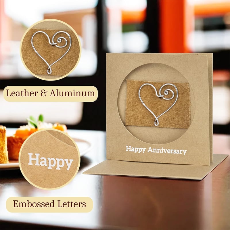 10th Anniversary Card for Couples - Traditional Tin Gift