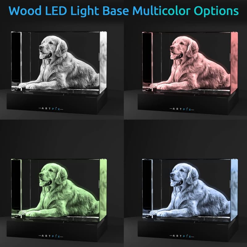 Personalized 3D Crystal Photo Gift for Mom or Wife