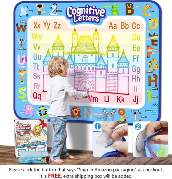 Aqua Magic Doodle Mat for Kids - Educational Coloring Toy