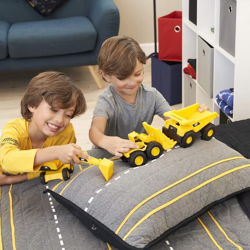 Push-Powered Mini Construction Vehicles 3-Pack for Kids