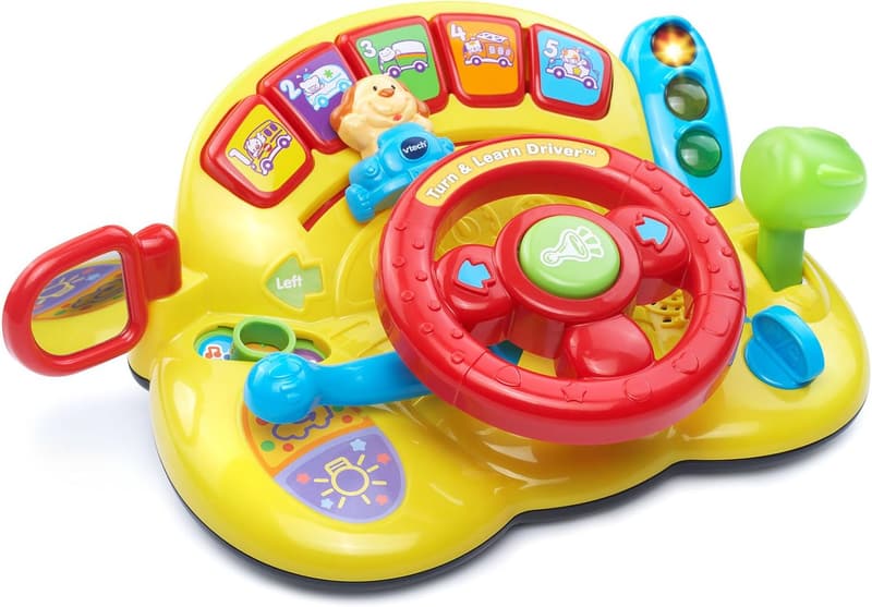 VTech Turn and Learn Driver Toy for Kids, Yellow