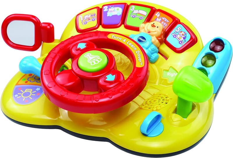 VTech Turn and Learn Driver Toy for Kids, Yellow
