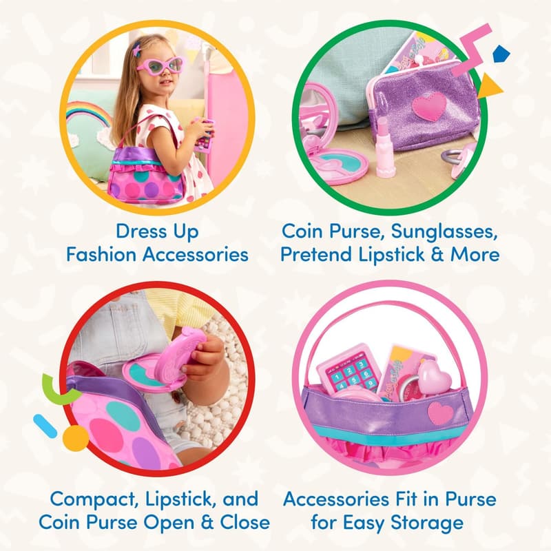 Princess Purse Makeup & Beauty Set for Kids 3+